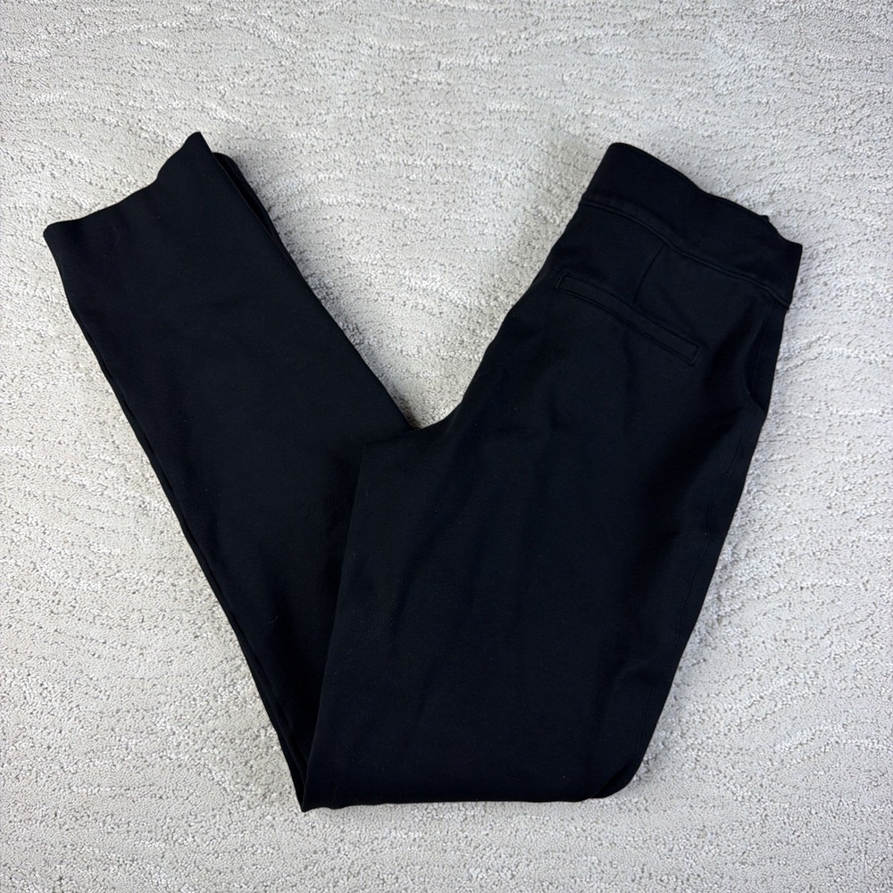 Women's SPANX Small Perfect Fit Ponte Straight Pant Black Tummy Control Business